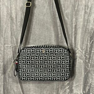 Tommy Hilfiger Black & White Crossbody Shoulder Bag Purse